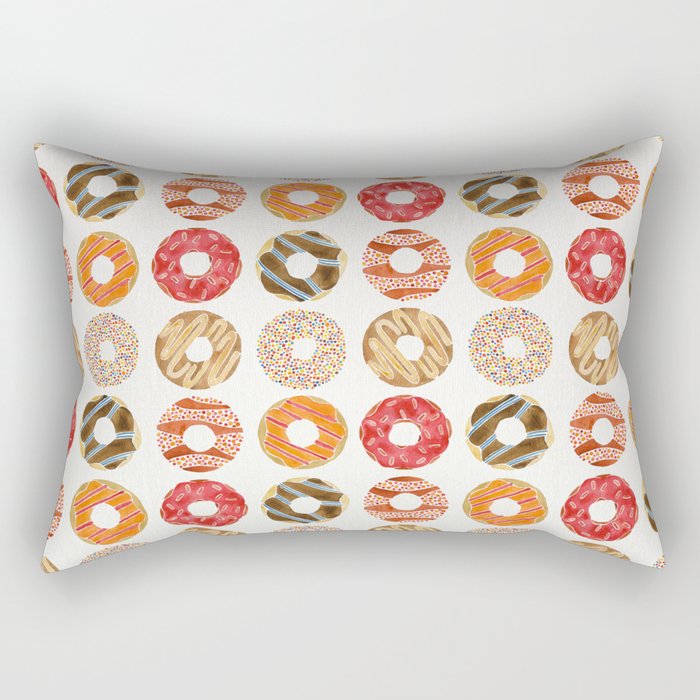 Half Dozen Donuts Rectangular Pillow Gallery Image 2