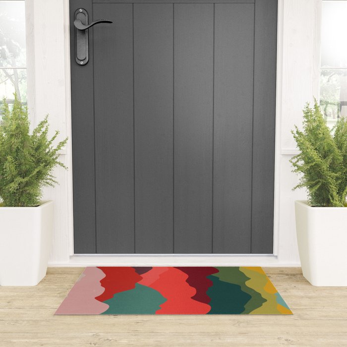 Art Clouds: Mid Century Edition Welcome Mat Gallery Image 3