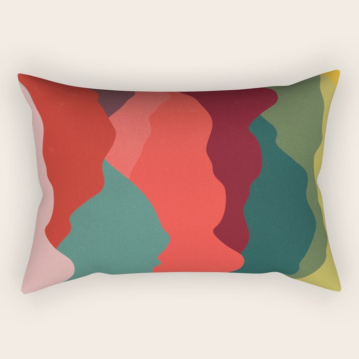 Art Clouds: Mid Century Edition Rectangular Pillow Gallery Image 1