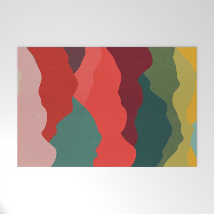 Art Clouds: Mid Century Edition Welcome Mat Gallery Image 1