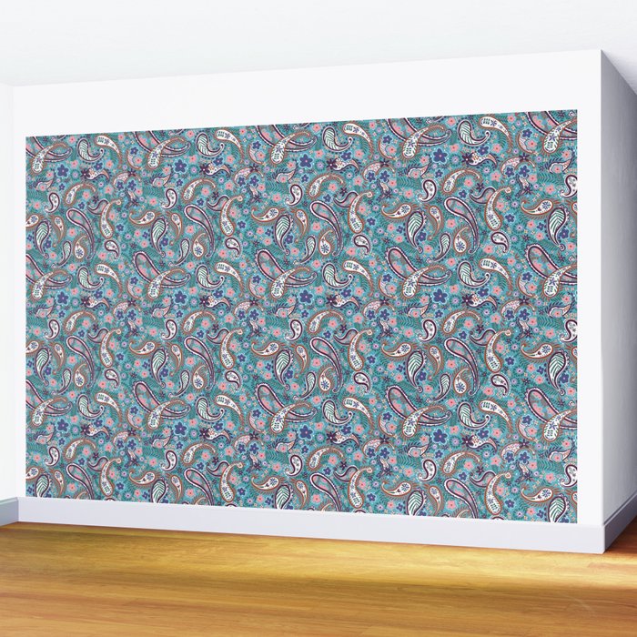 Whimsical Paisley Dance Wall Mural Gallery Image 2