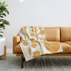 fresh fresh vegetable-orange Throw Blanket Gallery Image 1