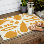 fresh fresh vegetable-orange Outdoor Rug Gallery Image 2