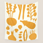 fresh fresh vegetable-orange Wall Tapestry Gallery Image 4