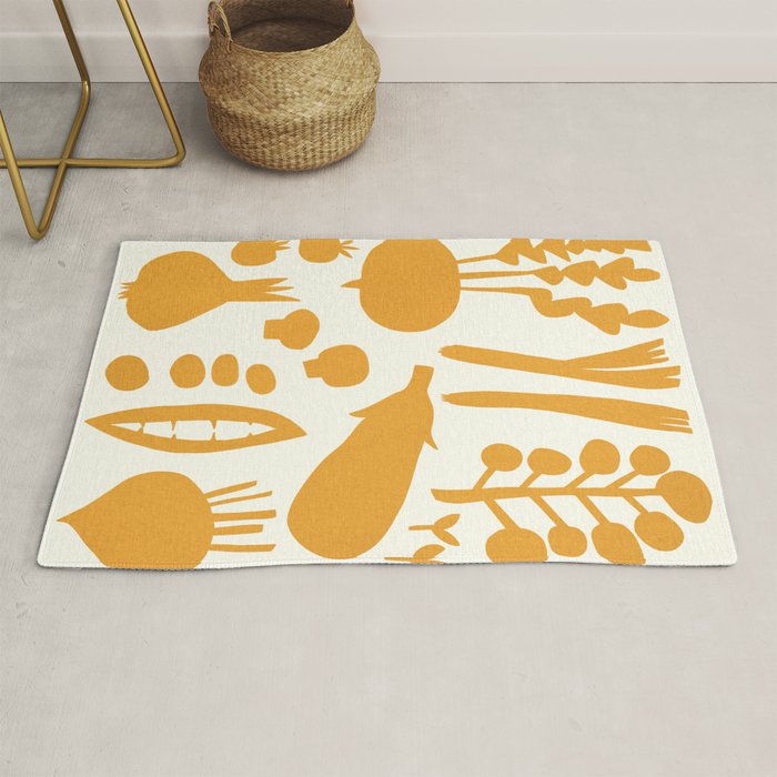 fresh fresh vegetable-orange Rug Gallery Image 1