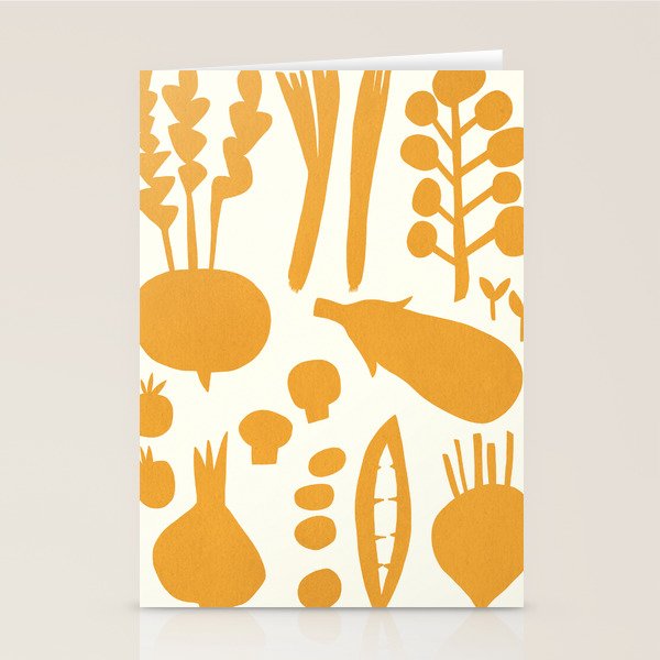 fresh fresh vegetable-orange Stationery Card Gallery Image 2