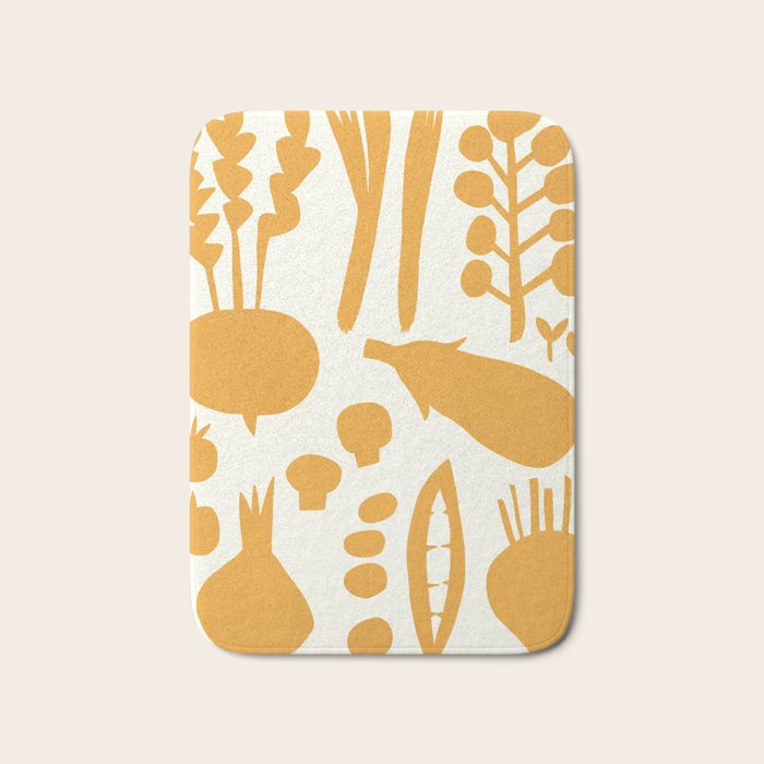 fresh fresh vegetable-orange Bath Mat Gallery Image 1