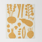 fresh fresh vegetable-orange Throw Blanket Gallery Image 2