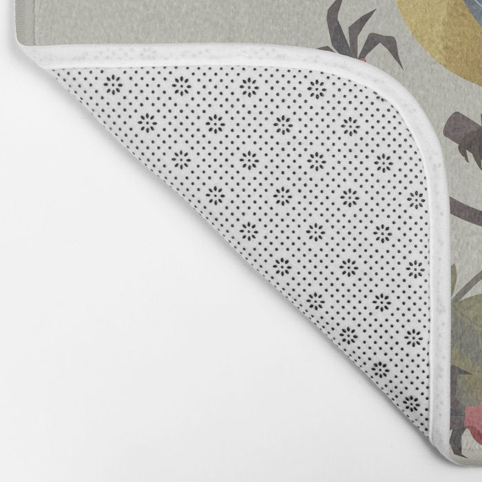 Blue Tit on Red Rose Hips Bath Mat Gallery Image 2