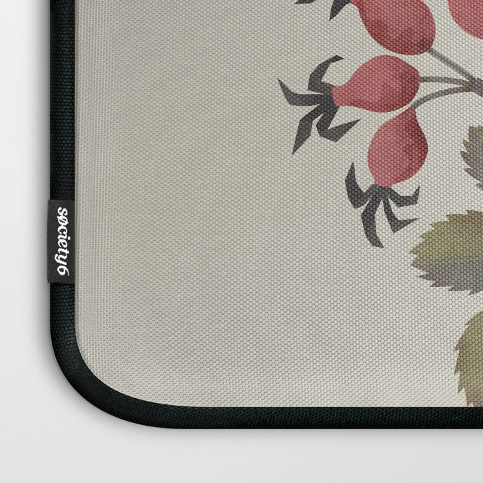 Blue Tit on Red Rose Hips Laptop Sleeve Gallery Image 3