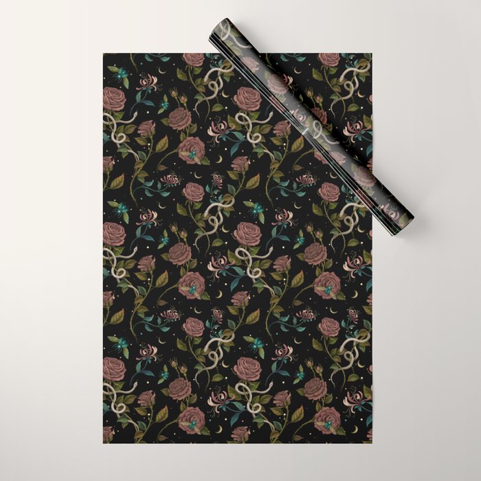 Rose and Honeysuckle Wrapping Paper Gallery Image 1