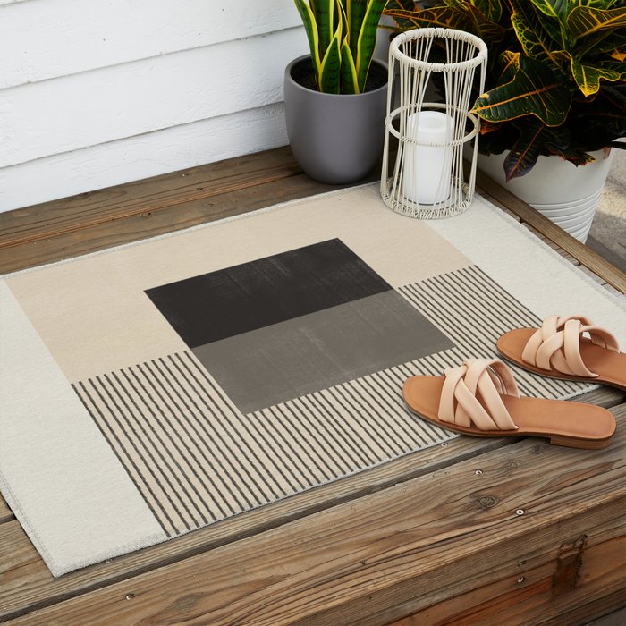 Minimalist Object 04 Outdoor Rug Gallery Image 2