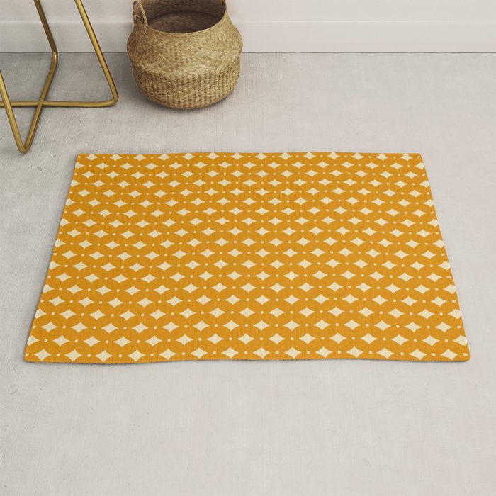 Vintage Stars III Orange Rug Gallery Image 1