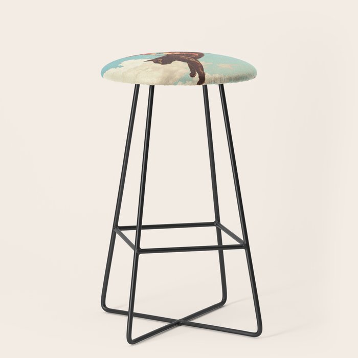 Meehaw - Rodeo Cat Cowgirl Bronc Stool Gallery Image 1