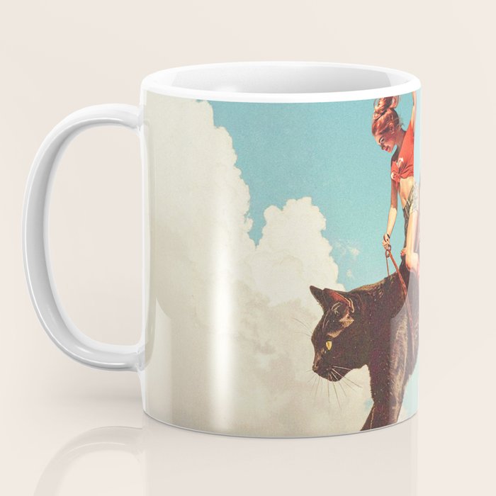Meehaw - Rodeo Cat Cowgirl Bronc Coffee Mug Gallery Image 3