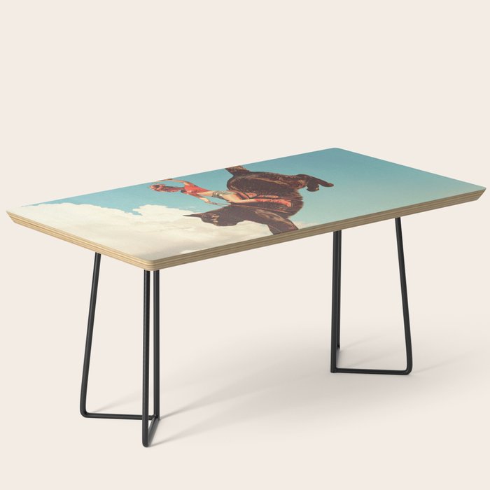 Meehaw - Rodeo Cat Cowgirl Bronc Coffee Table Gallery Image 1