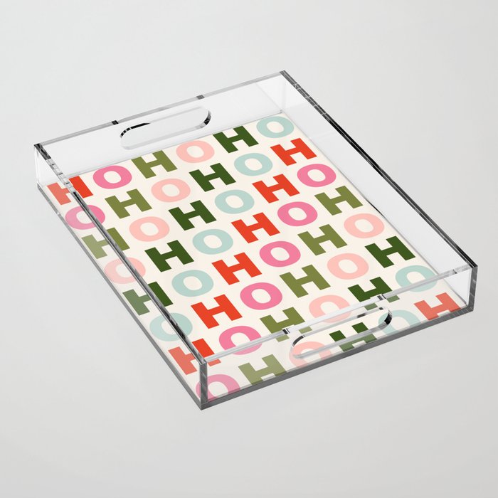Ho Ho Ho Acrylic Tray Gallery Image 1