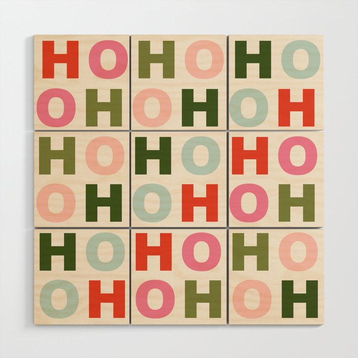 Ho Ho Ho Wood Wall Art Gallery Image 1