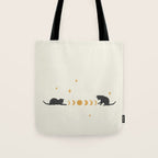 Cat and Moon 3 Tote Bag Gallery Image 1