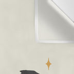 Cat and Moon 3 Wall Tapestry Gallery Image 3