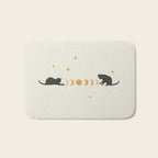 Cat and Moon 3 Bath Mat Gallery Image 1