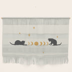 Cat and Moon 3 Wall Hanging Gallery Image 1
