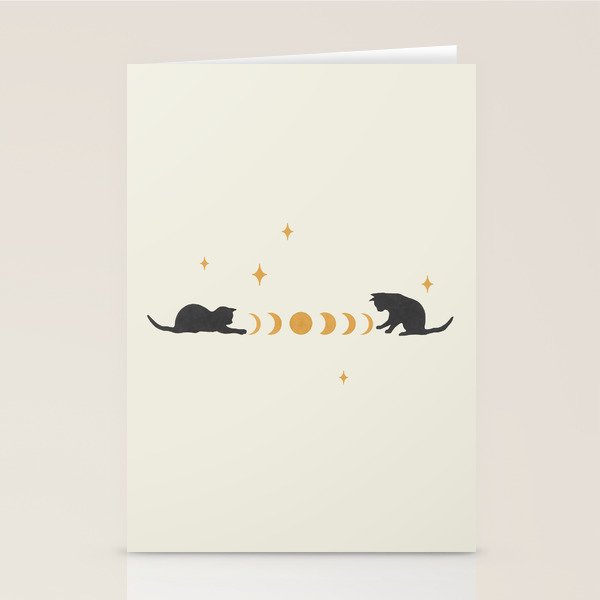 Cat and Moon 3 Stationery Card Gallery Image 2