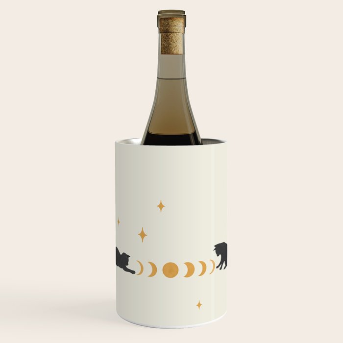 Cat and Moon 3 Wine Chiller Gallery Image 1