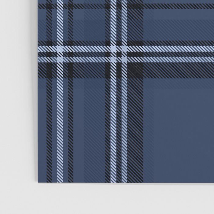 Scottish Blue Tartan Poster Gallery Image 3