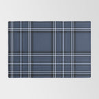 Scottish Blue Tartan Rug Gallery Image 2
