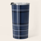 Scottish Blue Tartan Travel Mug Gallery Image 3