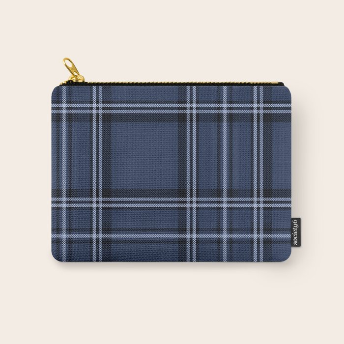 Scottish Blue Tartan Carry All Pouch Gallery Image 1