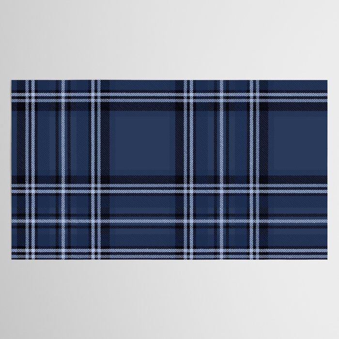 Scottish Blue Tartan Tablecloth Gallery Image 2