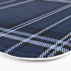 Scottish Blue Tartan Bath Mat Gallery Image 3
