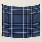 Scottish Blue Tartan Wall Tapestry Gallery Image 4