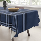 Scottish Blue Tartan Tablecloth Gallery Image 3