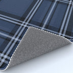 Scottish Blue Tartan Rug Gallery Image 4