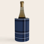 Scottish Blue Tartan Wine Chiller Gallery Image 1
