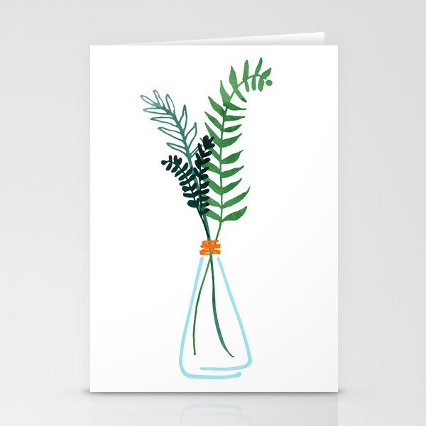Winter Herbs / Botanical Illustration Stationery Card Gallery Image 1
