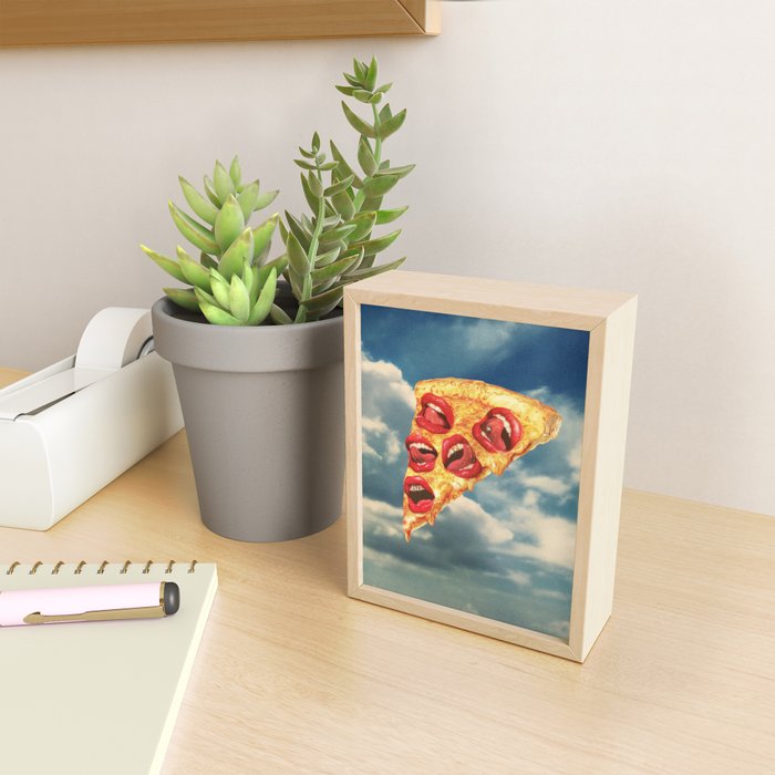 Pizza Euphoria - Pepperoni and Cheese Mini Art Print Gallery Image 2