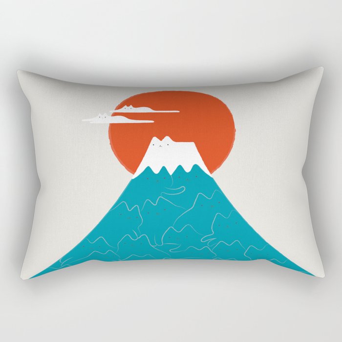 Cat Landscape 144 Rectangular Pillow Gallery Image 2