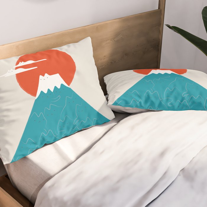 Cat Landscape 144 Pillow Sham Gallery Image 2