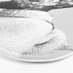 Bloom in White Bath Mat Gallery Image 3