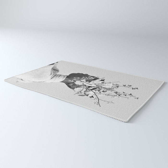 Bloom in White Rug Gallery Image 3
