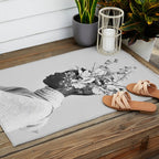 Bloom in White Outdoor Rug Gallery Image 2