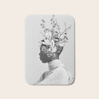Bloom in White Bath Mat Gallery Image 1