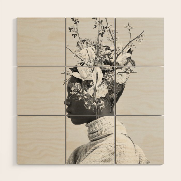 Bloom in White Wood Wall Art Gallery Image 1
