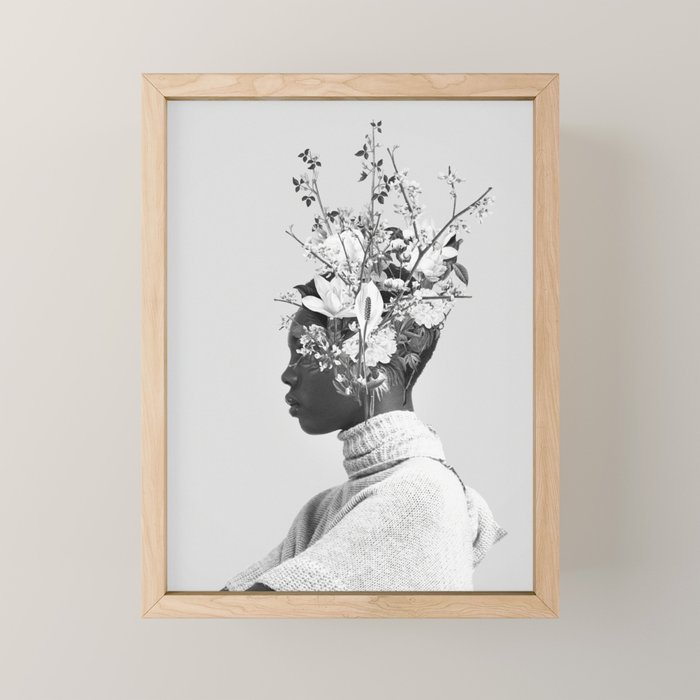 Bloom in White Mini Art Print Gallery Image 1