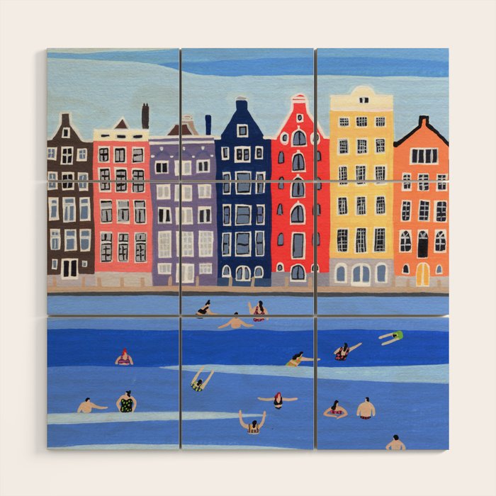 Amsterdam Wood Wall Art Gallery Image 1