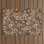Hand Drawn Florals #5 Outdoor Rug Gallery Image 1